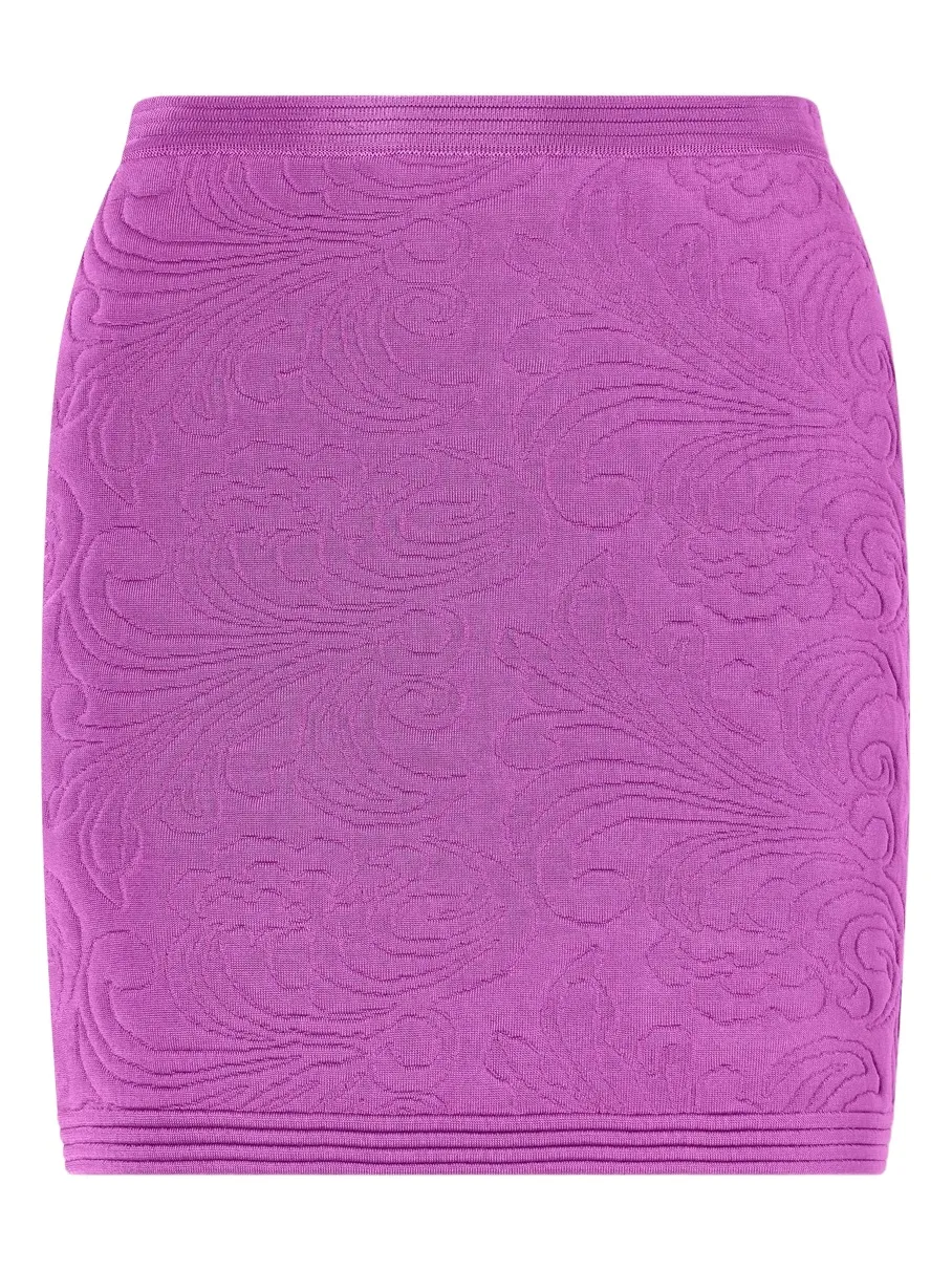 Jacquard-knit Mini Skirt Jacquard-knit Mini Skirt
