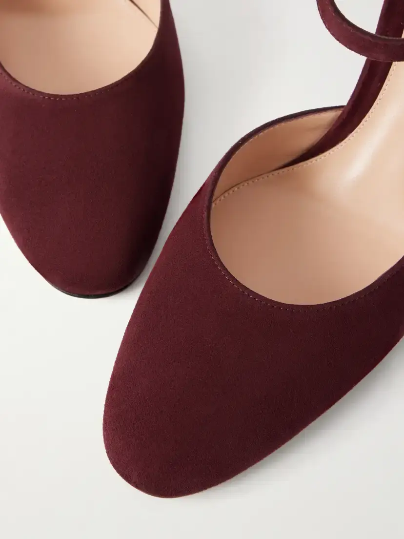 Gianvito Rossi 85 Suede Mary Jane Pumps | Thumbnail 5 Gianvito Rossi 85 Suede Mary Jane Pumps | Thumbnail 5