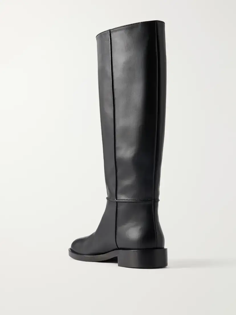 Gianvito Rossi Étrier Flat Leather Knee Boots | Thumbnail 3 Gianvito Rossi Étrier Flat Leather Knee Boots | Thumbnail 3