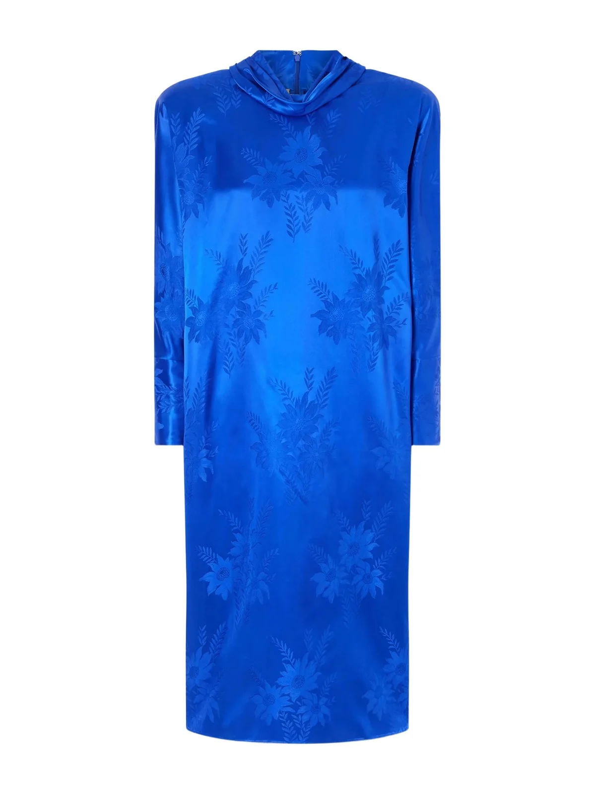 Silk-blend Jacquard Midi Dress
