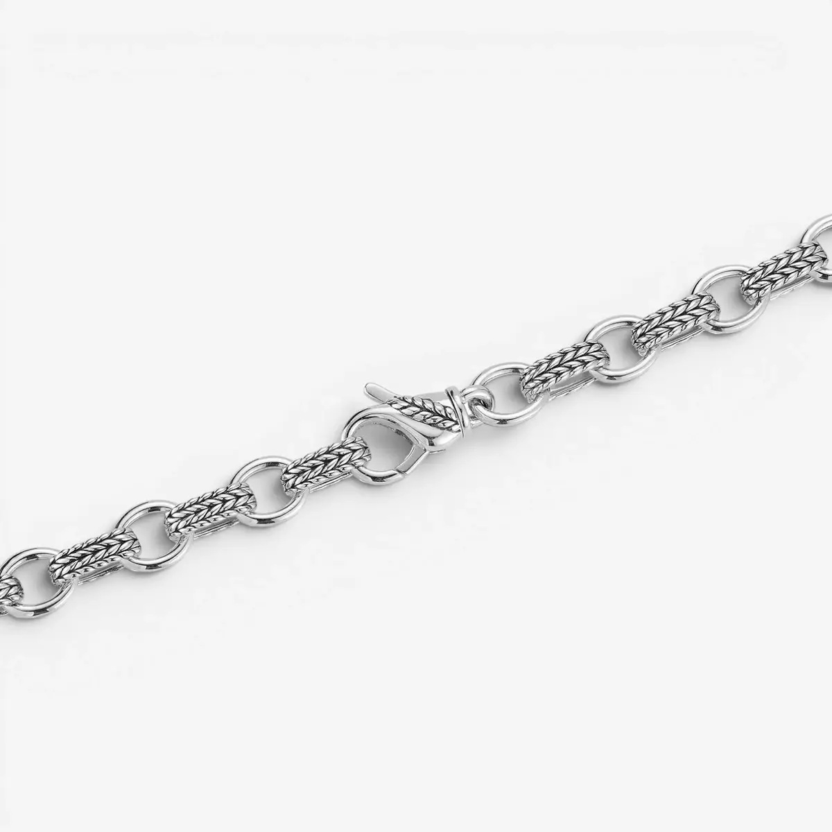 JAI JAI Sterling Silver & 14K Yellow Gold Textured Men's Link Necklace JJH3040MNG - by The Solist | Thumbnail 3 JAI JAI Sterling Silver & 14K Yellow Gold Textured Men's Link Necklace JJH3040MNG - by The Solist | Thumbnail 3