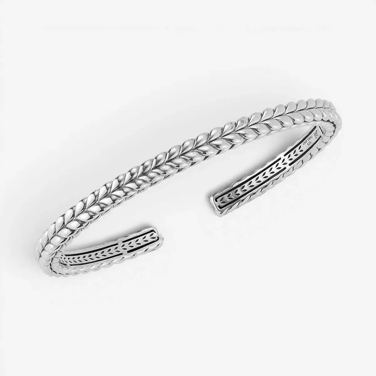 JAI JAI Sterling Silver Textured Men's Cuff Bracelet JJH5020MB - L by The Solist | Thumbnail 2 JAI JAI Sterling Silver Textured Men's Cuff Bracelet JJH5020MB - L by The Solist | Thumbnail 2