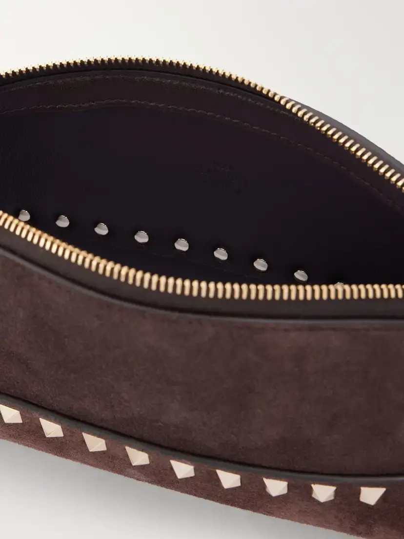 Valentino Garavani Rockstud Suede Clutch | Thumbnail 6 Valentino Garavani Rockstud Suede Clutch | Thumbnail 6