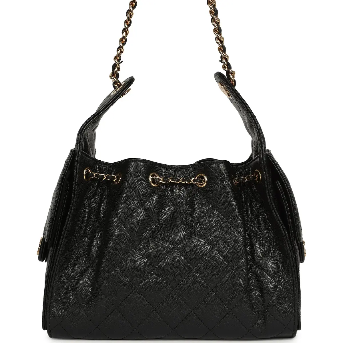 Chanel Chanel Small 25 Hobo Bag Black Caviar Gold Hardware | Thumbnail 4 Chanel Chanel Small 25 Hobo Bag Black Caviar Gold Hardware | Thumbnail 4