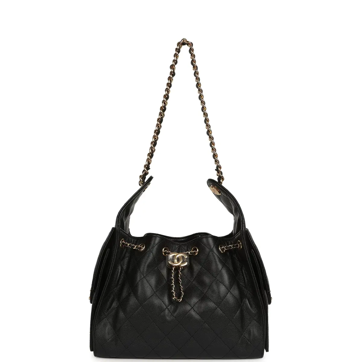 Chanel Chanel Small 25 Hobo Bag Black Caviar Gold Hardware | Thumbnail 6 Chanel Chanel Small 25 Hobo Bag Black Caviar Gold Hardware | Thumbnail 6