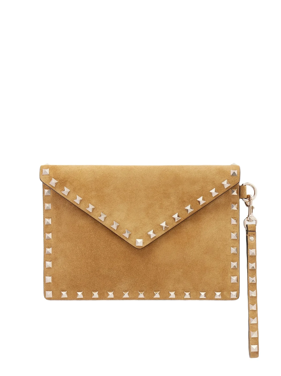Rockstud Medium Suede Pouch Rockstud Medium Suede Pouch