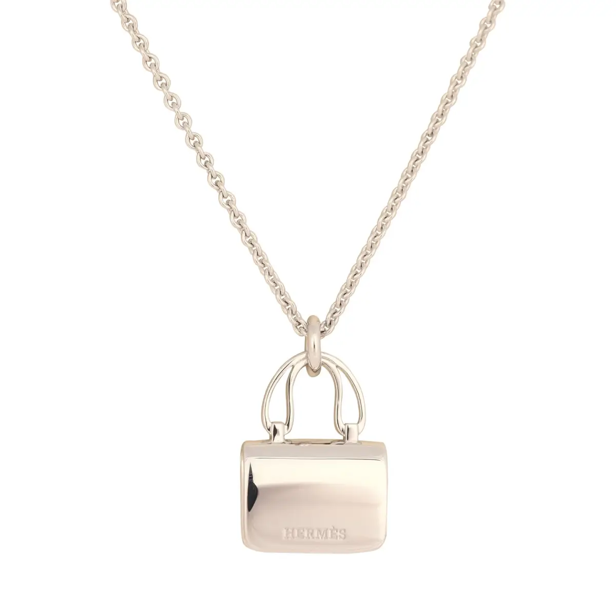 HERMÈS Hermes Amulettes Constance Pendant Necklace Diamonds 18K White Gold | Thumbnail 5 HERMÈS Hermes Amulettes Constance Pendant Necklace Diamonds 18K White Gold | Thumbnail 5