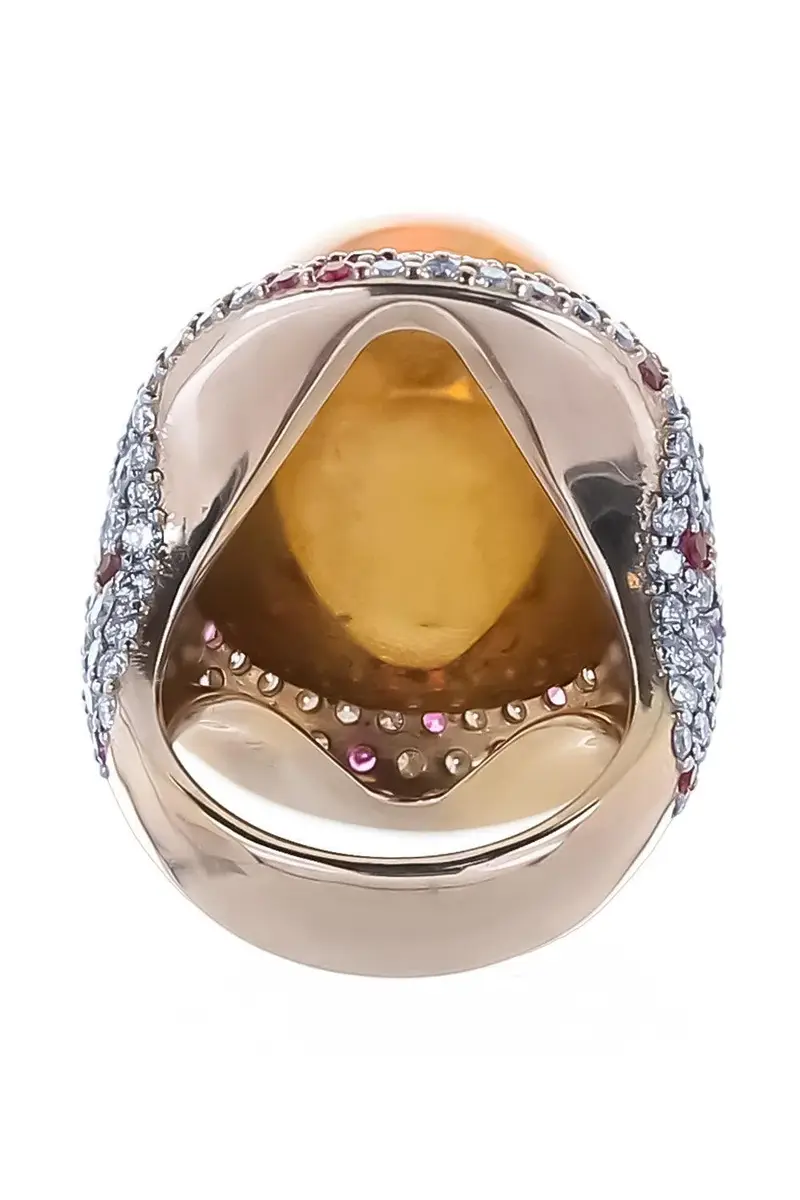 PARULINA Opal Diamond Pink Sapphire Ring | Thumbnail 6 PARULINA Opal Diamond Pink Sapphire Ring | Thumbnail 6