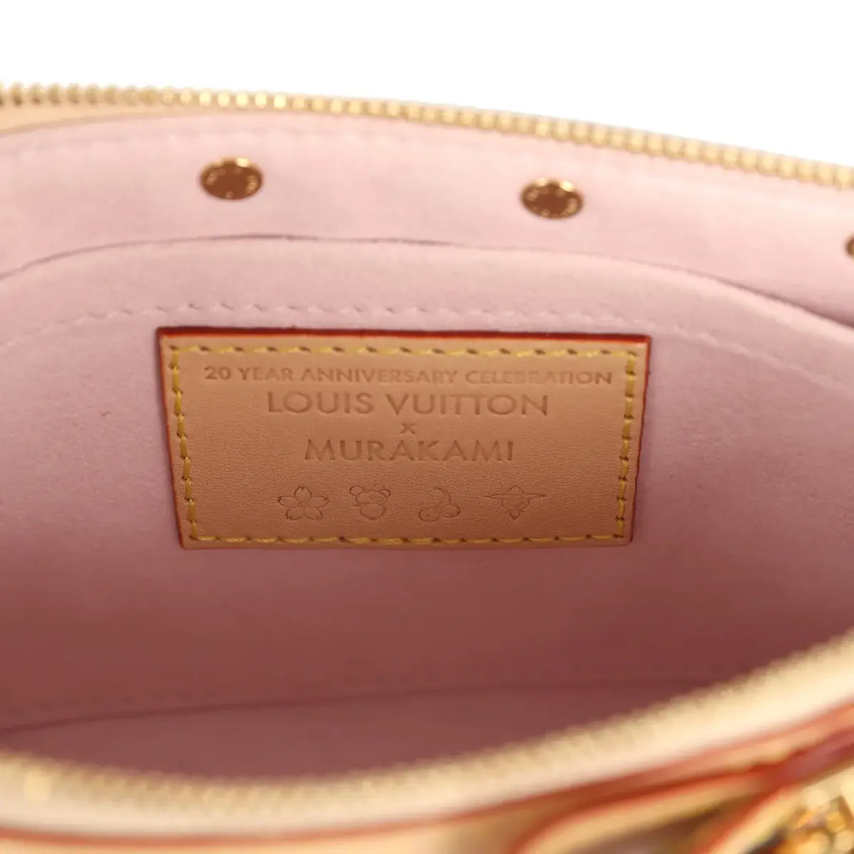 Louis Vuitton Louis Vuitton X Takashi Murakami Cherry Blossom Pochette Accessories Brown Monogram Gold Hardware | Thumbnail 12 Louis Vuitton Louis Vuitton X Takashi Murakami Cherry Blossom Pochette Accessories Brown Monogram Gold Hardware | Thumbnail 12