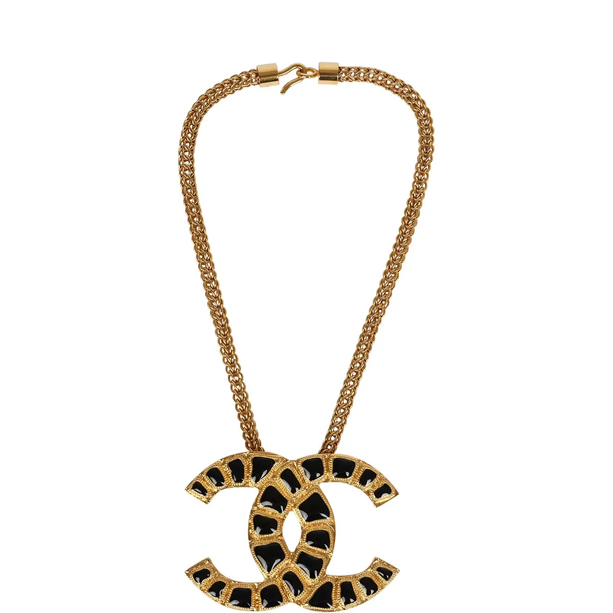 Chanel Pre-owned Chanel Large "Along The Nile" Short CC Necklace Black, Resin | Thumbnail 4 Chanel Pre-owned Chanel Large "Along The Nile" Short CC Necklace Black, Resin | Thumbnail 4