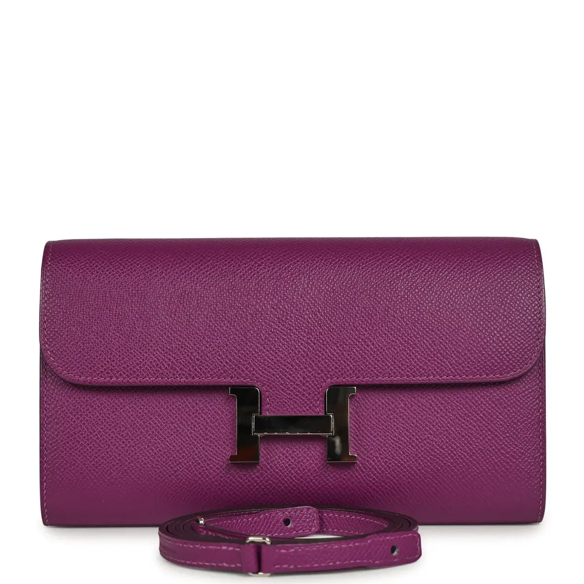 HERMÈS Pre-owned Hermes Constance Wallet To Go Anemone Epsom Palladium Hardware | Image 1 HERMÈS Pre-owned Hermes Constance Wallet To Go Anemone Epsom Palladium Hardware | Image 1