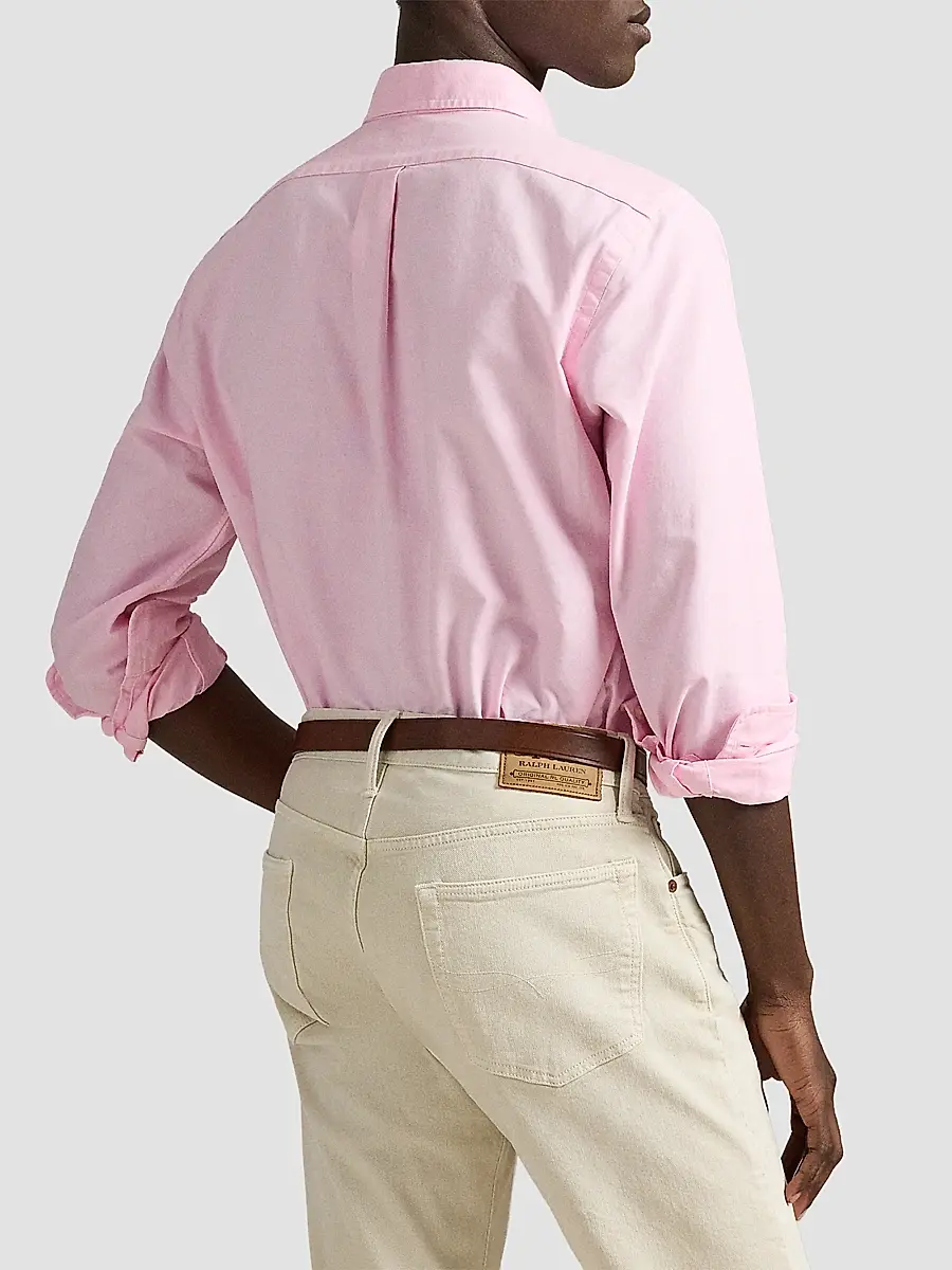 Polo Ralph Lauren Men's Classic-Fit Garment-Dyed Oxford Shirt | Thumbnail 2 Polo Ralph Lauren Men's Classic-Fit Garment-Dyed Oxford Shirt | Thumbnail 2