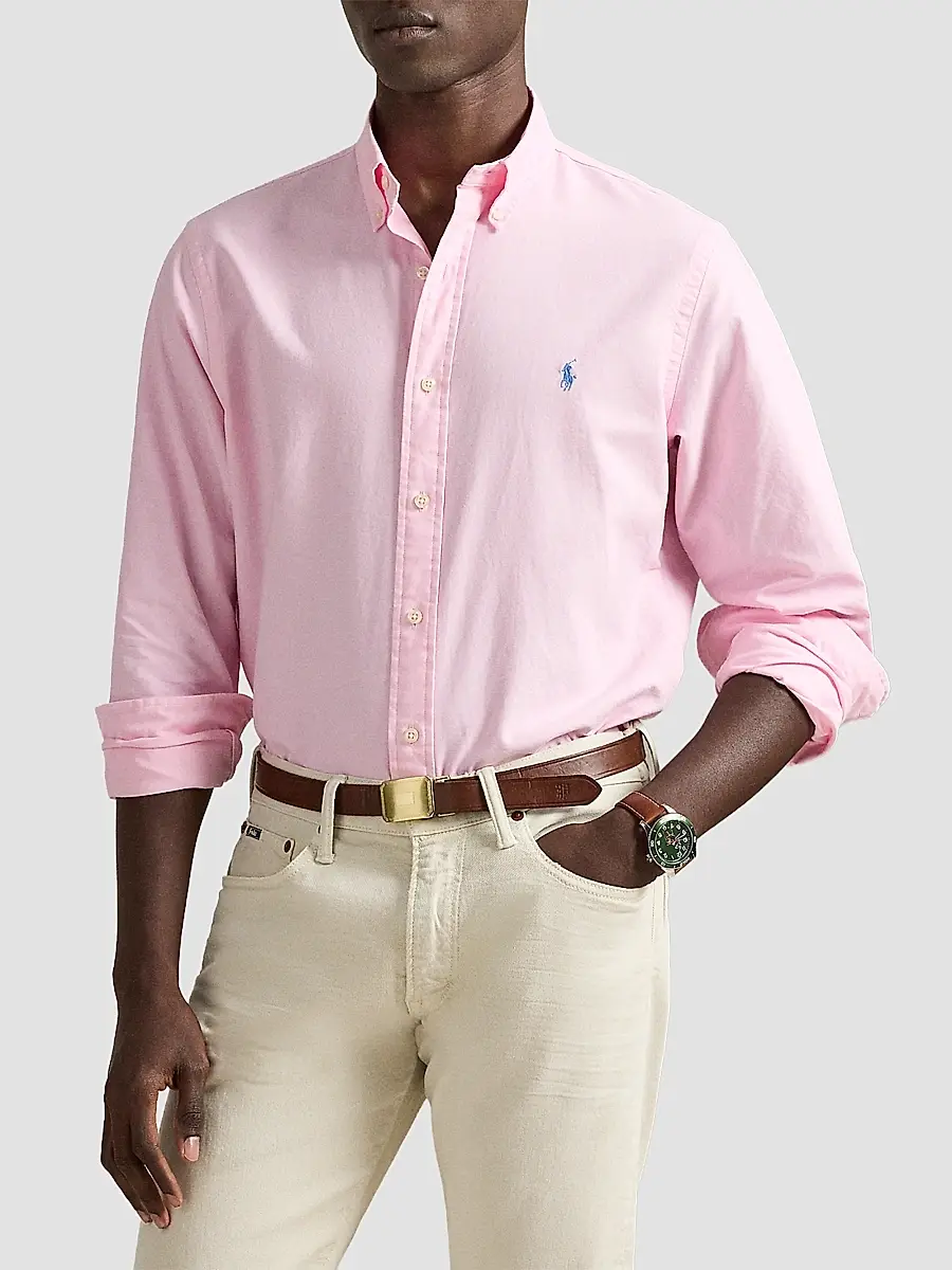 Polo Ralph Lauren Men's Classic-Fit Garment-Dyed Oxford Shirt | Thumbnail 3 Polo Ralph Lauren Men's Classic-Fit Garment-Dyed Oxford Shirt | Thumbnail 3