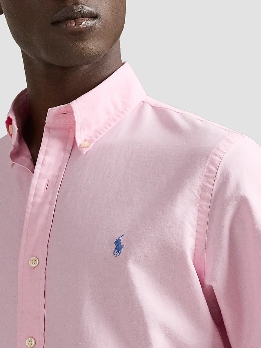 Polo Ralph Lauren Men's Classic-Fit Garment-Dyed Oxford Shirt | Thumbnail 4 Polo Ralph Lauren Men's Classic-Fit Garment-Dyed Oxford Shirt | Thumbnail 4