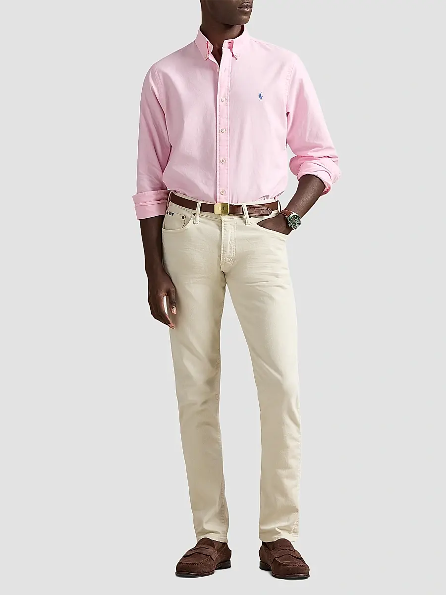 Polo Ralph Lauren Men's Classic-Fit Garment-Dyed Oxford Shirt | Thumbnail 5 Polo Ralph Lauren Men's Classic-Fit Garment-Dyed Oxford Shirt | Thumbnail 5