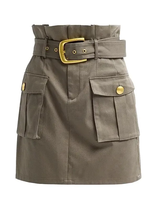 Women's Maelis Paperbag Cotton Mini Skirt Women's Maelis Paperbag Cotton Mini Skirt
