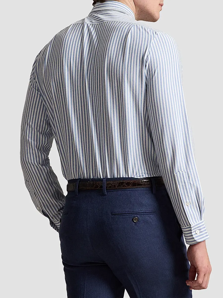 Polo Ralph Lauren Men's Classic-Fit Cotton Seersucker Oxford Shirt | Thumbnail 3 Polo Ralph Lauren Men's Classic-Fit Cotton Seersucker Oxford Shirt | Thumbnail 3