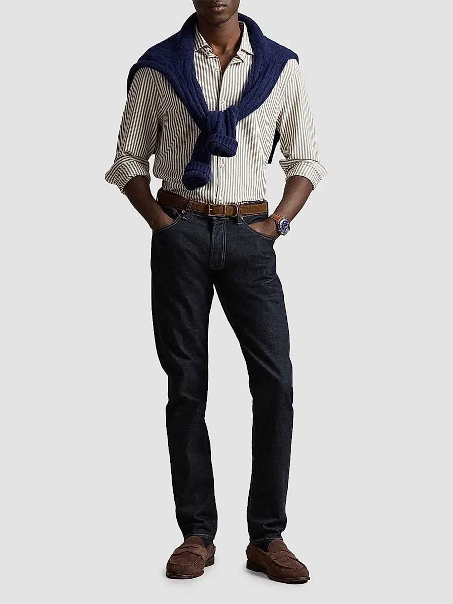 Polo Ralph Lauren Men's Classic-Fit Cotton Seersucker Oxford Shirt | Thumbnail 2 Polo Ralph Lauren Men's Classic-Fit Cotton Seersucker Oxford Shirt | Thumbnail 2