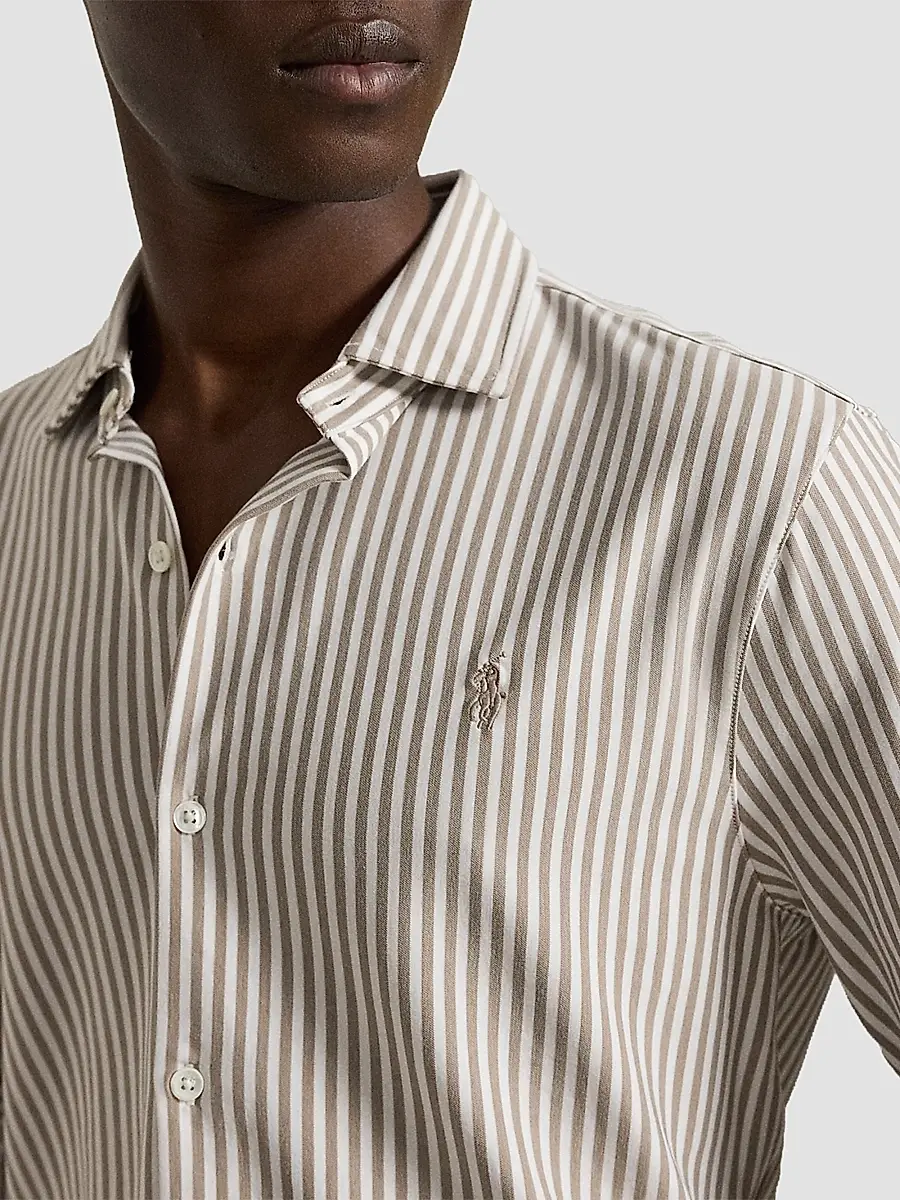 Polo Ralph Lauren Men's Classic-Fit Cotton Seersucker Oxford Shirt | Thumbnail 5 Polo Ralph Lauren Men's Classic-Fit Cotton Seersucker Oxford Shirt | Thumbnail 5
