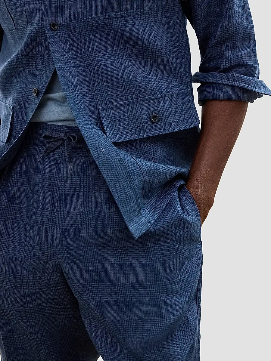 Ralph Lauren Purple Label Men's Linen Glen Checked Trousers | Thumbnail 9 Ralph Lauren Purple Label Men's Linen Glen Checked Trousers | Thumbnail 9