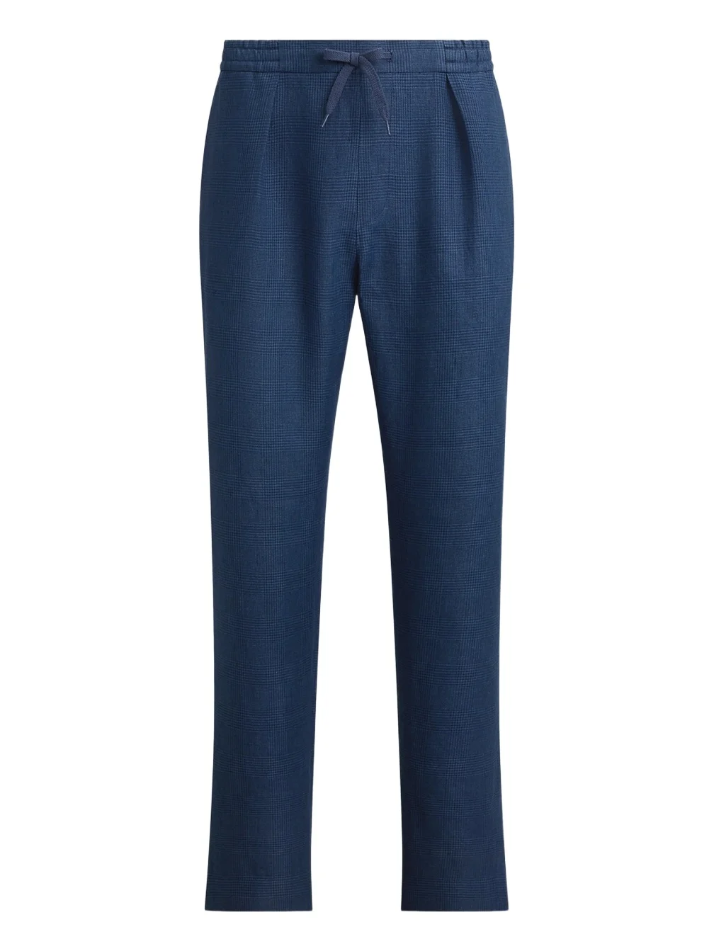 Men's Linen Glen Checked Trousers