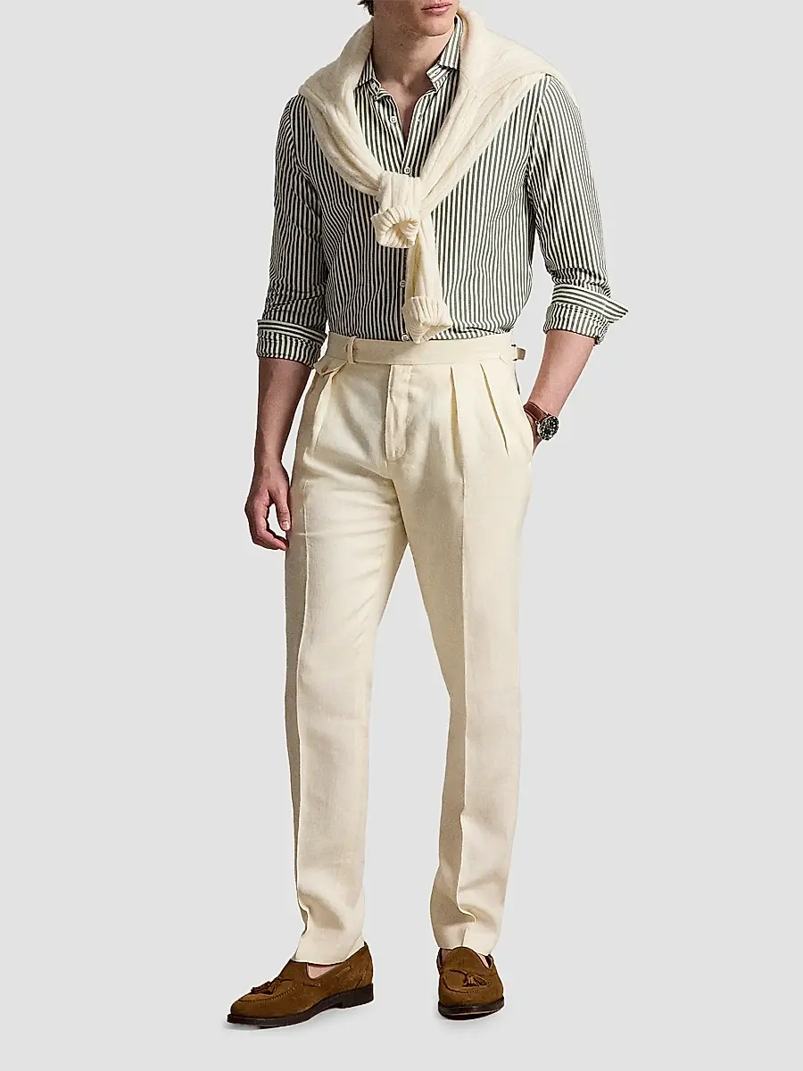 Polo Ralph Lauren Men's Classic-Fit Cotton Seersucker Oxford Shirt | Thumbnail 2