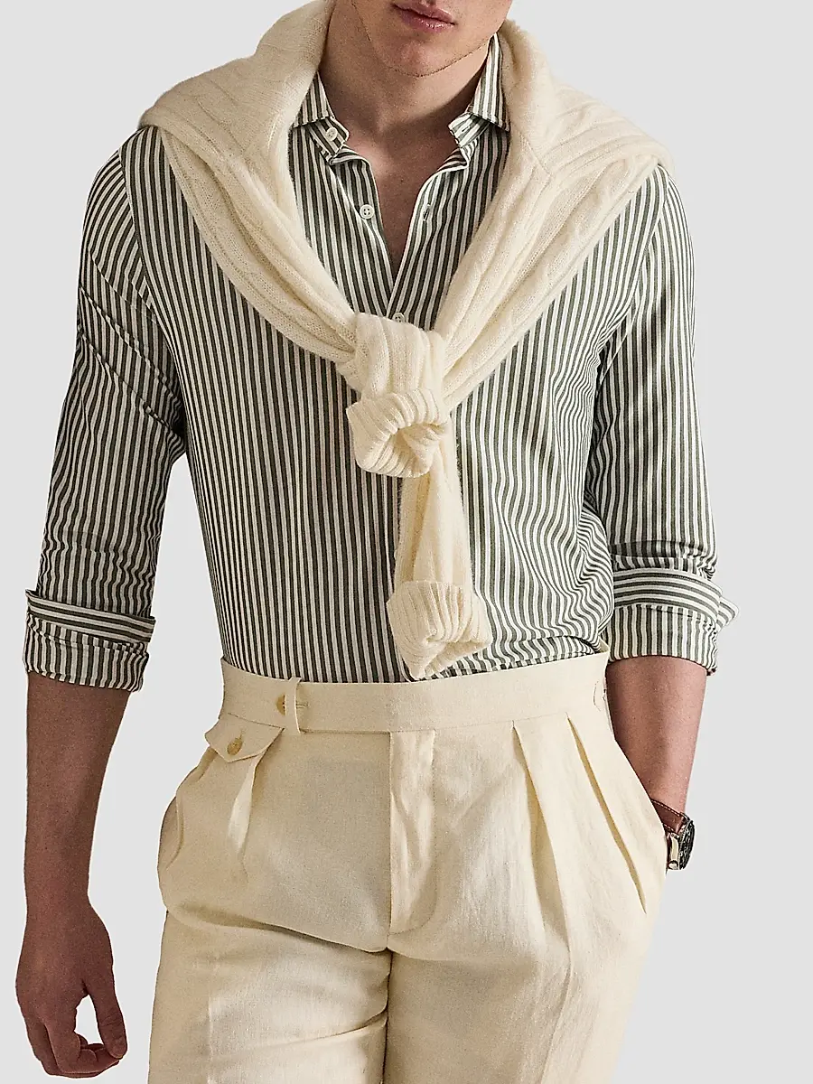 Polo Ralph Lauren Men's Classic-Fit Cotton Seersucker Oxford Shirt | Thumbnail 6