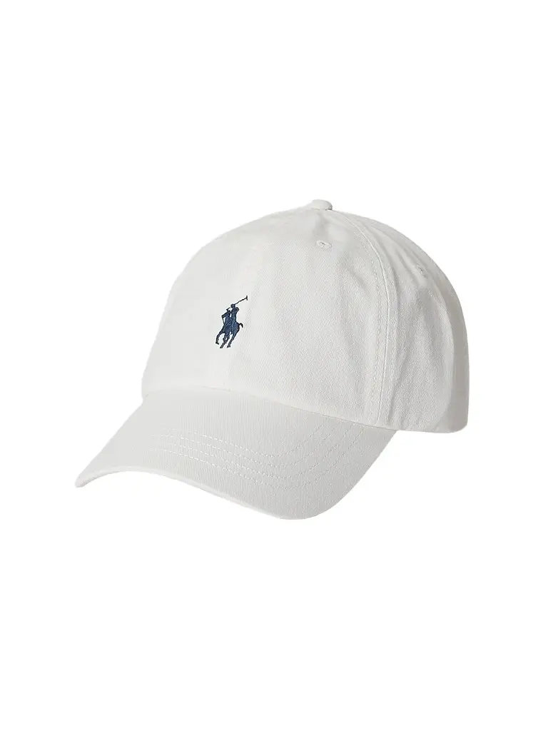 Polo Ralph Lauren Men's Pony Cotton Baseball Cap - Deckwash White | Image 1 Polo Ralph Lauren Men's Pony Cotton Baseball Cap - Deckwash White | Image 1