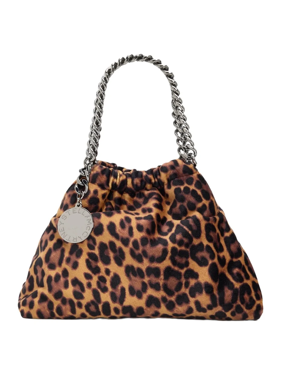 Women's Falabella Mini Leopard-Print 3-Chain Shoulder Bag