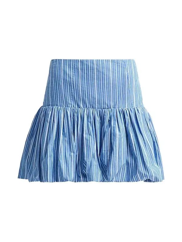 Women's Striped Cotton Mini Skirt Women's Striped Cotton Mini Skirt