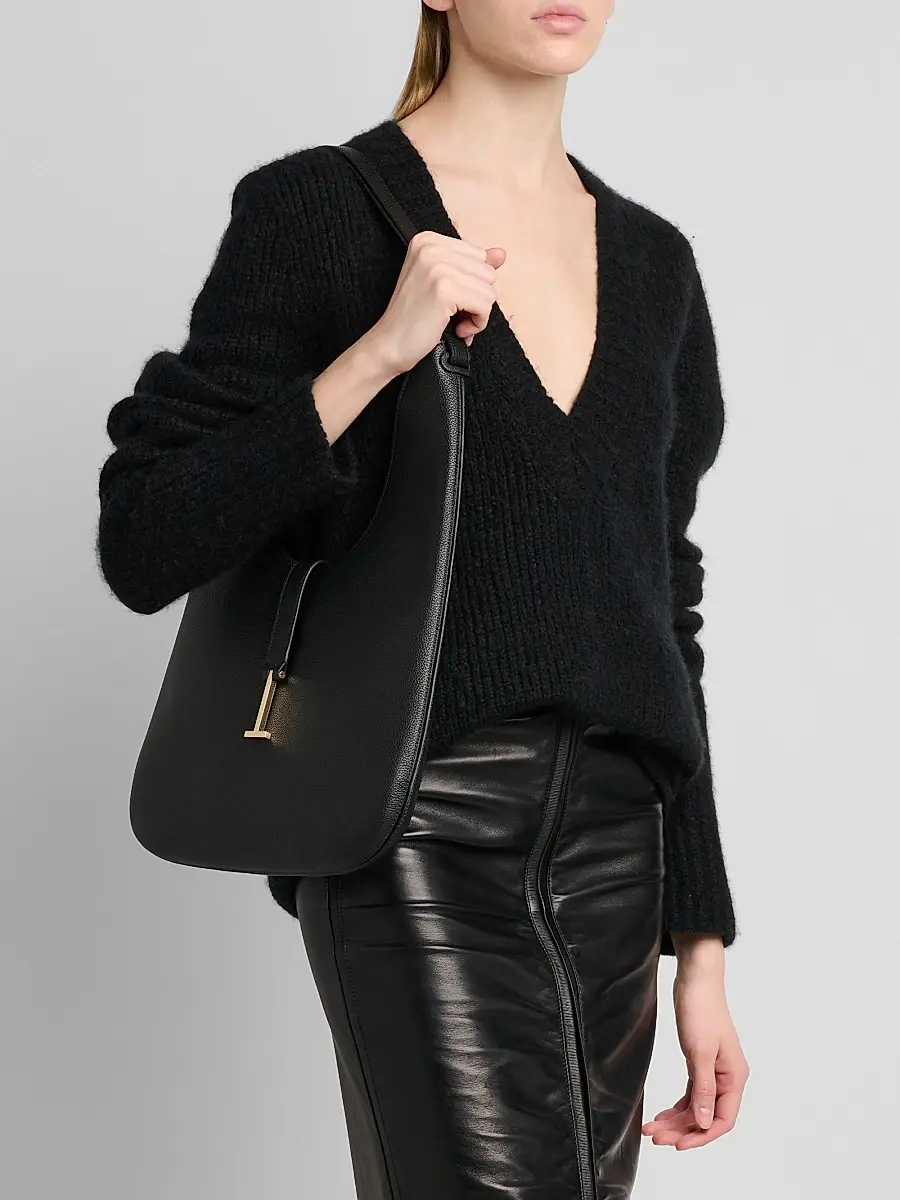 Tom Ford Women's Kara Medium Leather Hobo Bag | Thumbnail 3