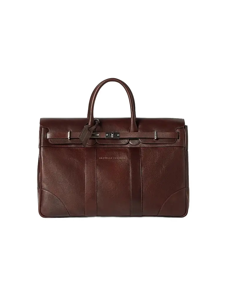 Brunello Cucinelli Men's Calfskin Country Weekender Bag | Image 1 Brunello Cucinelli Men's Calfskin Country Weekender Bag | Image 1