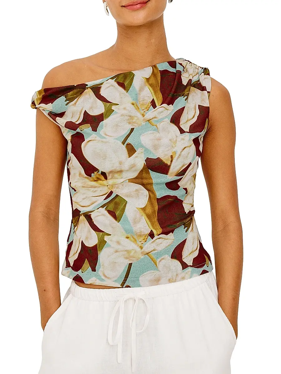 RAILS Women's Orelia Floral Asymmetric Top | Thumbnail 4 RAILS Women's Orelia Floral Asymmetric Top | Thumbnail 4