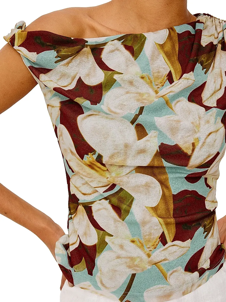 RAILS Women's Orelia Floral Asymmetric Top | Thumbnail 8 RAILS Women's Orelia Floral Asymmetric Top | Thumbnail 8