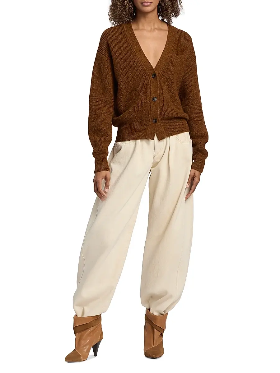 Isabel Marant Women's Thelma Alpaca Wool Cardigan | Thumbnail 2 Isabel Marant Women's Thelma Alpaca Wool Cardigan | Thumbnail 2