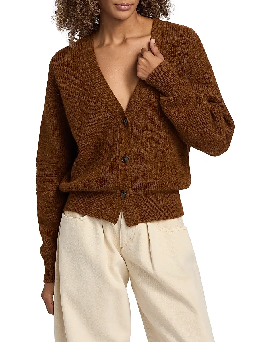 Isabel Marant Women's Thelma Alpaca Wool Cardigan | Thumbnail 3 Isabel Marant Women's Thelma Alpaca Wool Cardigan | Thumbnail 3
