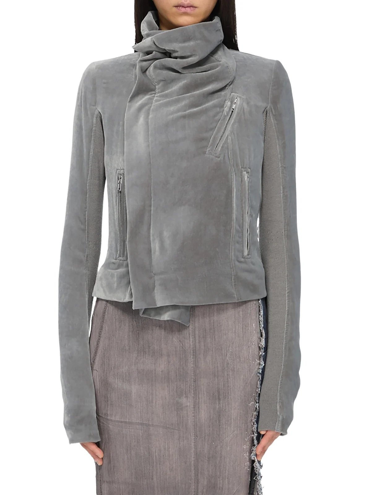 Women's Velvet Classic Biker Jacket Women's Velvet Classic Biker Jacket