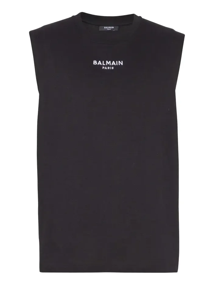 Balmain Embroidered Paris tank top