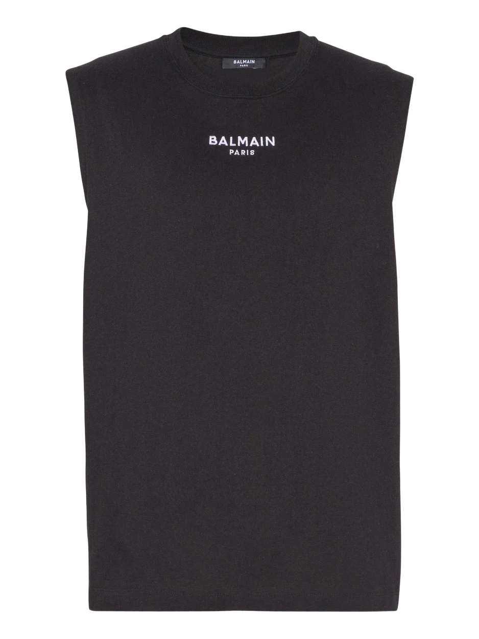 Balmain Embroidered Paris tank top