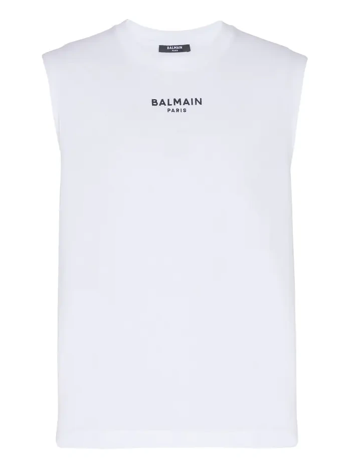 Balmain Embroidered Paris tank top