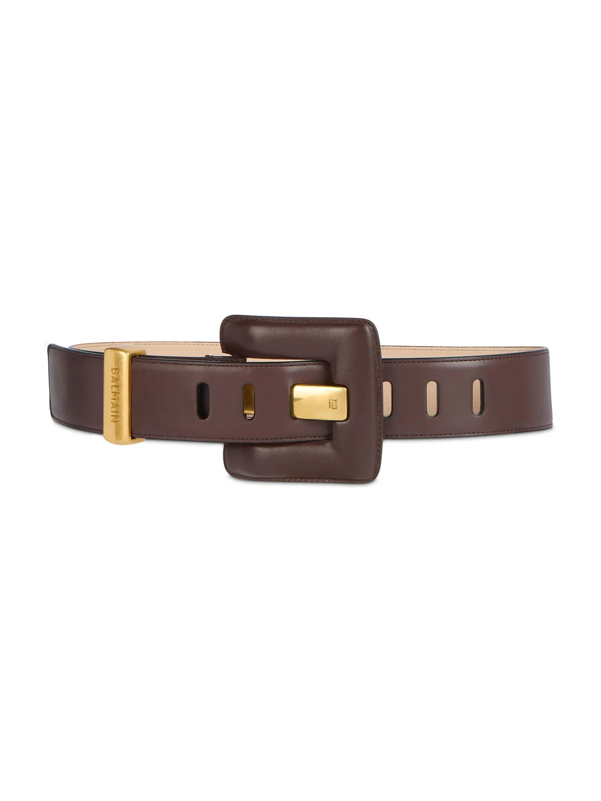 Anthem large smooth leather belt