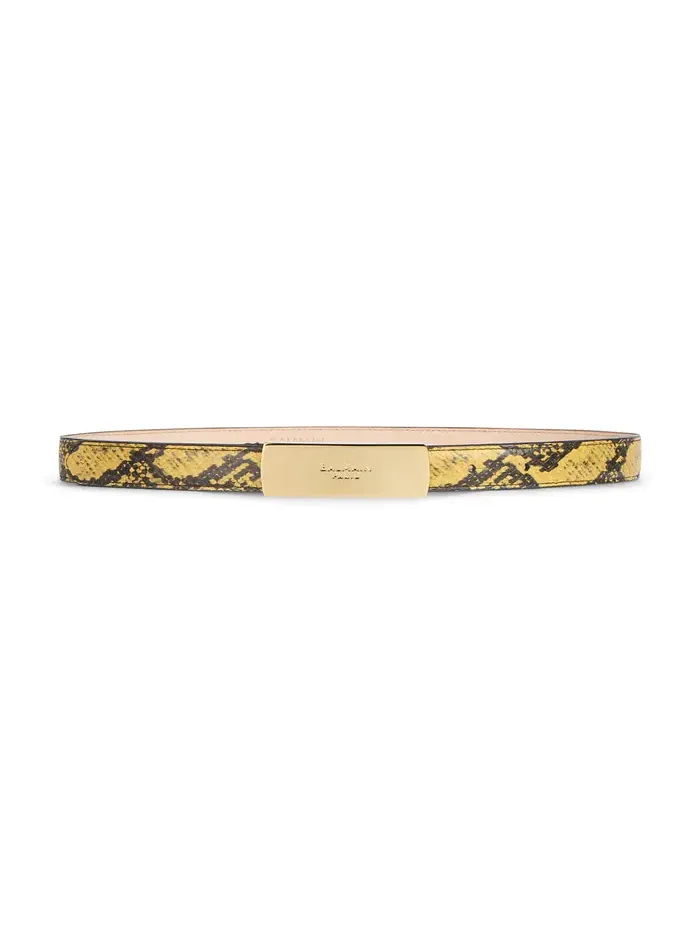 belt in python-effect leather