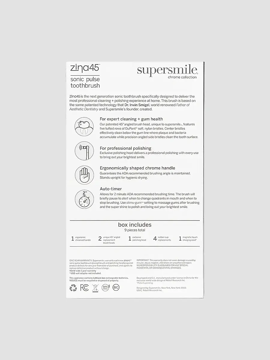 supersmile Zina45 Sonic Pulse Toothbrush | Thumbnail 5 supersmile Zina45 Sonic Pulse Toothbrush | Thumbnail 5