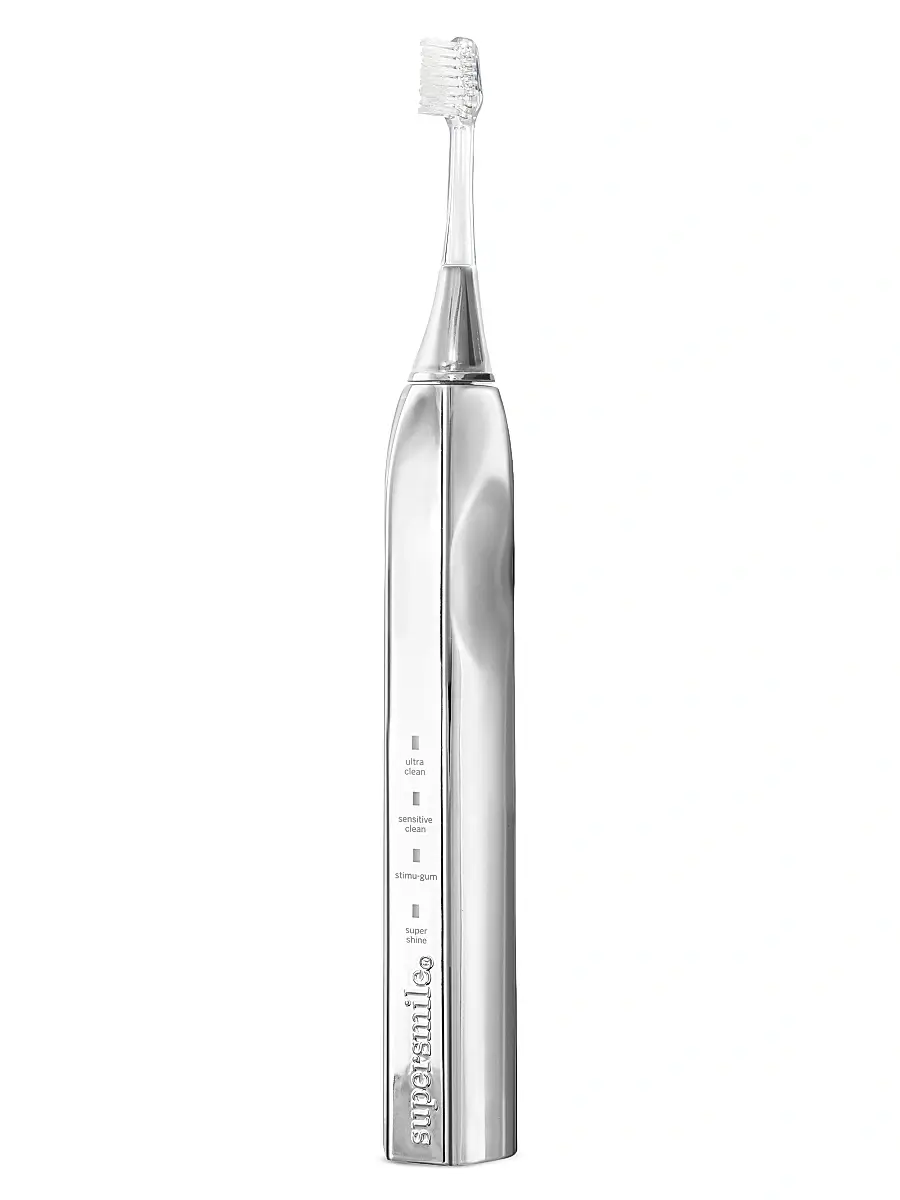 supersmile Zina45 Sonic Pulse Toothbrush - Chrome Silver | Image 1 supersmile Zina45 Sonic Pulse Toothbrush - Chrome Silver | Image 1