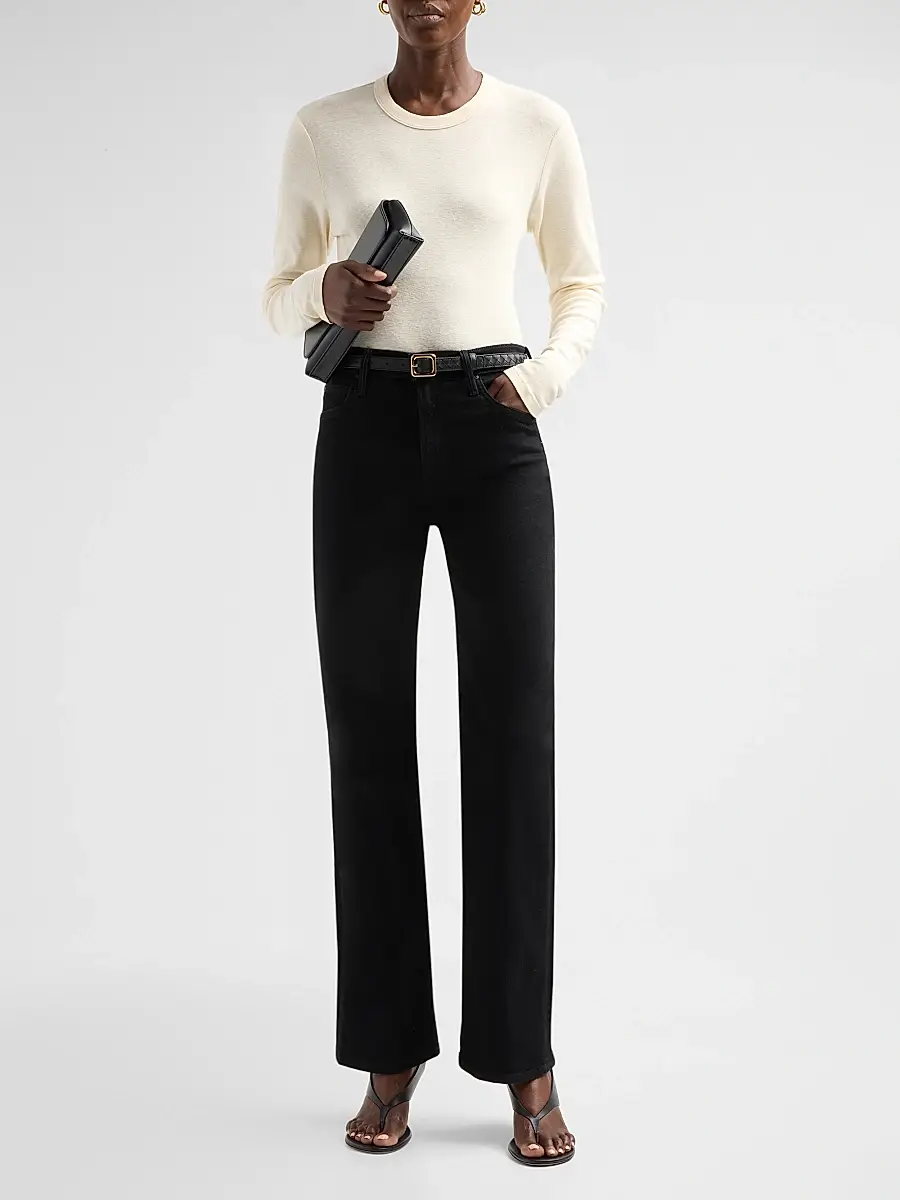 Mother Women's The Itty Bitty Long-Sleeve Crop T-Shirt | Thumbnail 2 Mother Women's The Itty Bitty Long-Sleeve Crop T-Shirt | Thumbnail 2