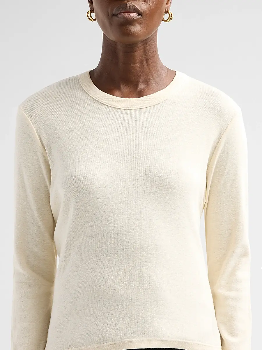 Mother Women's The Itty Bitty Long-Sleeve Crop T-Shirt | Thumbnail 5 Mother Women's The Itty Bitty Long-Sleeve Crop T-Shirt | Thumbnail 5