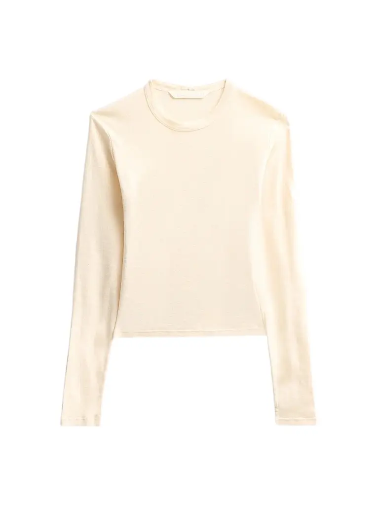 Mother Women's The Itty Bitty Long-Sleeve Crop T-Shirt | Image 1 Mother Women's The Itty Bitty Long-Sleeve Crop T-Shirt | Image 1