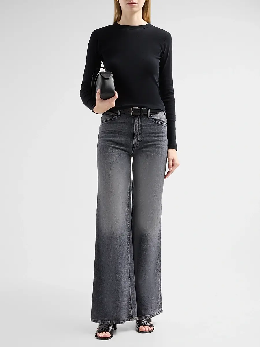 Mother Women's The Itty Bitty Long-Sleeve Crop T-Shirt | Thumbnail 2 Mother Women's The Itty Bitty Long-Sleeve Crop T-Shirt | Thumbnail 2