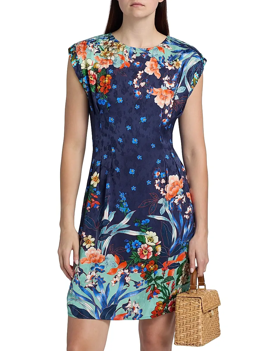 Johnny Was Women's Carice Printed Jacquard Minidress | Thumbnail 3 Johnny Was Women's Carice Printed Jacquard Minidress | Thumbnail 3