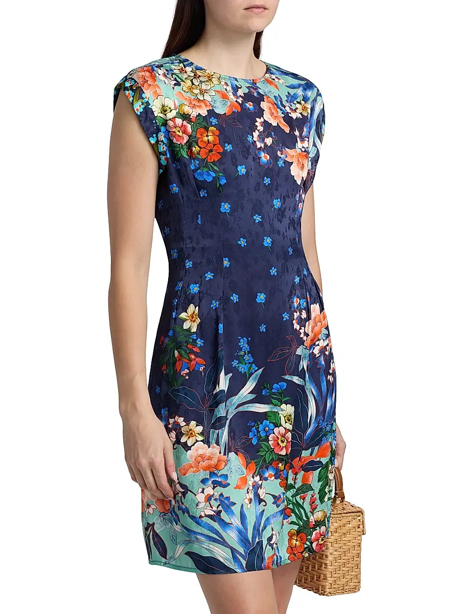 Johnny Was Women's Carice Printed Jacquard Minidress | Thumbnail 4 Johnny Was Women's Carice Printed Jacquard Minidress | Thumbnail 4
